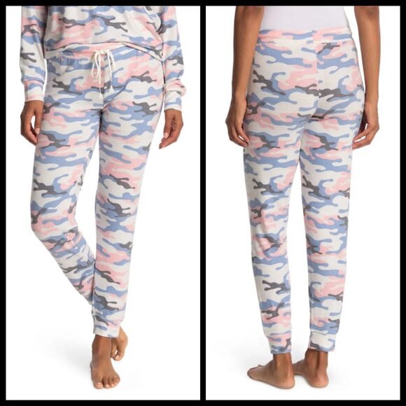💕PJ SALVAGE💕 Oatmeal Camo Print Pajama Bottoms ~ Medium M NWT